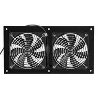 Соларен-вентилатор-15W-панел-2-вентилатора-240-CFM