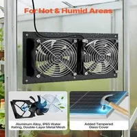 Соларен-вентилатор-15W-панел-2-вентилатора-240-CFM