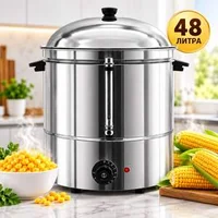 Електрически-уред-за-варена-царевица-Pettex-48-л-неръждаема-стомана-варене-на-кочани-и-зърна