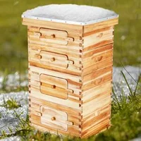 Комплект-за-пчелен-кошер-с-40-рамки-кедрово-дърво-с-пчелен-восък-2-дълбоки-2-средни-кутии-за-пчели
