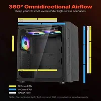 Кутия-за-геймърски-компютър-Mid-Tower-С-3-x-120-мм-ARGB-вентилатора
