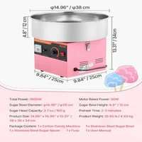 Професионален-уред-за-захарен-памук-1000W-електрически-розов