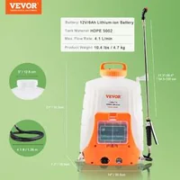 Батерийна-раница-пръскачка-15л-резервоар-0-90-PSI-Регулируемо-налягане