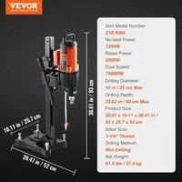 Мощна-3200-W-Core-Drill-машина-със-стойка-и-колела-750-RPM-Ø-въздушно-10-26-cm