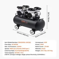 Тих-Безмаслен-компресор-75-л-4HP-90-PSI-преносим