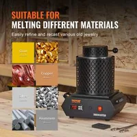 1350W-електрическа-пещ-за-топене-на-метали-1150-C-с-графитни-тигли