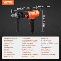 1500-W-Ръчна-Карбидна-Core-Drill-Машина-1100-2400-RPM-Ø-10-2-см-Мокро-Пробиване
