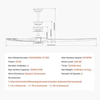 Вентилатор-за-таван-183-см-72-инча-3-дървени-перки-реверсивен-DC-мотор-цвят-орех