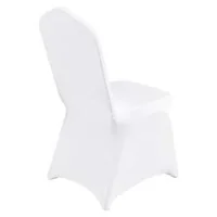 Калъфи-за-столове-от-спандекс-100-броя-Универсален-размер-бял-цвят-Плосък-преден-край