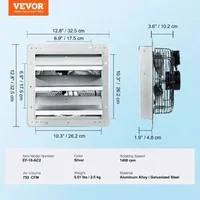Вентилатор-с-автоматични-клапи-Shutter-Exhaust-Fan-254-мм-1250-m³-h-1400-RPM