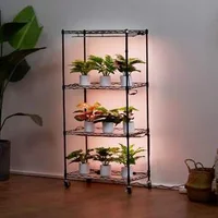 Стелаж-за-растения-с-LED-лампи-4-етажа-45W-126-5-см-височина