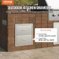 Двойни-чекмеджета-за-съхранение-за-външна-кухня-барбекю-остров-от-неръждаема-стомана