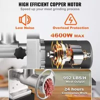 Тежка-електрическа-месомелачка-400кг-час-1100W