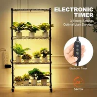 Стелаж-за-растения-с-LED-лампи-4-етажа-45W-126-5-см-височина