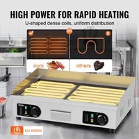 Електрическа-скара-за-професионална-употреба-4000W-Плоска-скара-с-плот-50-300-C