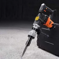Професионален-Къртач-за-бетон-1600W-електрически-чук-2-длета