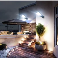 Промо-оферта-5Броя-1200W-LED-Соларна-лампа-COB-със-сензор-за-движение