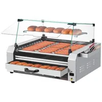Професионална-електрическа-машина-за-хот-дог-с-11-ролки-2400W