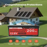 Пълен-соларен-комплект-400W-12V-с-200Ah-LiFePO₄-батерия-и-2000W-инвертор