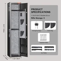 Сейф-за-пушки-Gun-Safe-с-ключалка-с-пръстов-отпечатък-за-5-пушки-и-4-пистолета