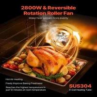 Професионална-конвекторна-фурна-58-л-2800W-настолна