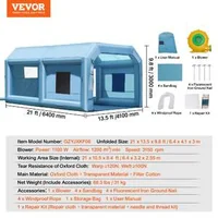 Надуваема-бояджийска-кабина-6-4-x-4-1-x-3-м-с-1100W-вентилатор