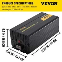 Инвертор-с-модифицирана-синусоида-5000-W-DC-12V-към-AC-120V