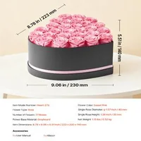 Вечни-розови-цветя-27-съхранени-розички-в-сърцевидна-кутия-розово