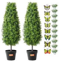 2-Пак-Изкуствено-Топиари-Дърво-36-инча-UV-Защита