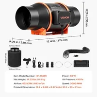 Канален-вентилатор-с-въглен-филтър-683-m³-h-152-4-мм-EC-мотор-10-скорости-PWM-контролер-приложение-и-таймер