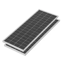 Соларна-система-200W-12V-2-бр-монокристални-панела-100W-LiFePO4-батерия-12-8V-50Ah-контролер-40A-инвертор-800W