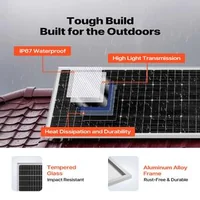 Соларна-система-400W-12V-2-бр-монокристални-панела-200W-LiFePO4-батерия-12-8V-100Ah-MPPT-контролер-40A-инвертор-1000W