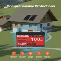 Соларна-система-400W-12V-2-бр-монокристални-панела-200W-LiFePO4-батерия-12-8V-100Ah-MPPT-контролер-40A-инвертор-1000W