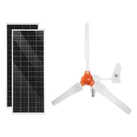 Хибридна-соларно-вятърна-система-600W-12V-2-бр-панела-100W-вятърна-турбина-400W-батерия-LiFePO4-100Ah-инвертор-1000W