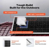 Соларна-система-400W-12V-4-бр-монокристални-панела-100W-LiFePO4-батерия-12-8V-200Ah-MPPT-контролер-40A-инвертор-2000W