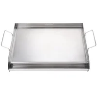 Плоча-за-скара-60x41-см-от-неръждаема-стомана-за-2-горелки-с-улей-за-мазнина-и-подвижни-дръжки