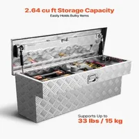 Алуминиева-кутия-за-инструменти-за-багажник-на-пикап-86x31x39-см-монтаж-в-каросерия-ключалка-релефна-повърхност-сребриста