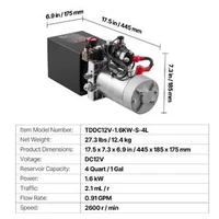 Хидравлична-помпа-4-л-резервоар-двойно-действие-DC-12V-220-bar-3-4-л-мин-черен-метален-резервоар-за-самосвално-ремарке