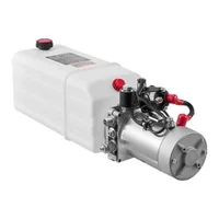 Хидравлична-помпена-станция-5-7-л-едностранно-действие-DC-12V-22-MPa-бял-корпус