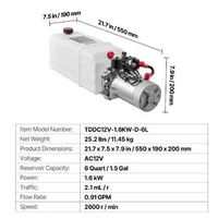 Хидравлична-помпена-станция-5-7-л-едностранно-действие-DC-12V-22-MPa-бял-корпус