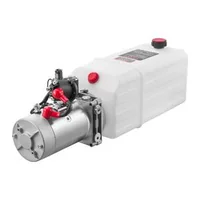 Хидравлична-помпена-станция-5-7-л-едностранно-действие-DC-12V-22-MPa-бял-корпус