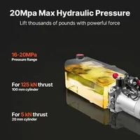 Хидравлична-помпена-станция-5-7-л-едностранно-действие-DC-12V-22-MPa-бял-корпус