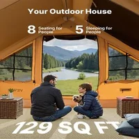 Надуваема-палатка-за-къмпинг-4x3x2-2-м-за-5-8-души-с-2-капандури-комин-за-печка-и-помпа-с-манометър