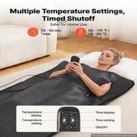 Инфрачервено-сауна-одеяло-180-x-90-см-650W-с-отвори-за-ръце-контрол-на-температурата-и-таймер-PU-кожа