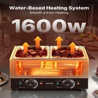 Машина-за-топене-на-шоколад-2-казана-8-2-кг-1600-W-два-независими-температурни-регулатора-водна-баня-неръждаема-стомана-30-85-C