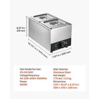 Машина-за-топене-на-шоколад-2-казана-4-кг-800-W-водна-баня-неръждаема-стомана-температурен-диапазон-30-85-C