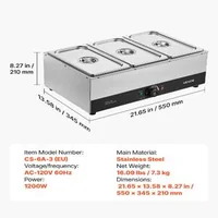 Машина-за-топене-на-шоколад-3-казана-12-2-кг-1200-W-водна-баня-неръждаема-стомана-температурен-диапазон-30-85-C