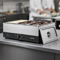 Машина-за-топене-на-шоколад-3-казана-12-2-кг-1200-W-водна-баня-неръждаема-стомана-температурен-диапазон-30-85-C