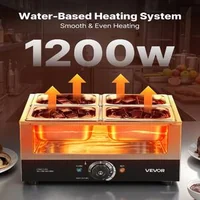 Машина-за-топене-на-шоколад-4-казана-8-2-кг-1200-W-водна-баня-неръждаема-стомана-температурен-диапазон-30-85-C