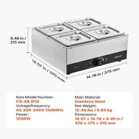 Машина-за-топене-на-шоколад-4-казана-8-2-кг-1200-W-водна-баня-неръждаема-стомана-температурен-диапазон-30-85-C